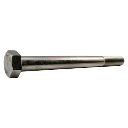 18-8, 3/4"-10 Hex Head Cap Screw, Plain Stainless Steel, 8 in L, 5 PK